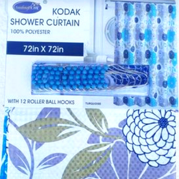 FABRIC SHOWER CURTAIN - Picture 1 of 9